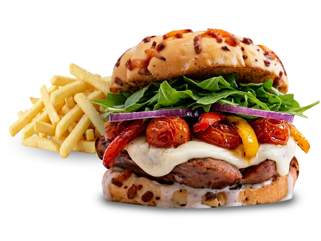 MOZZARELLA Y MORRONES